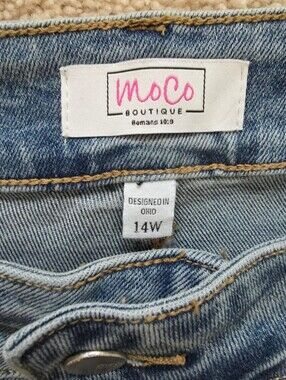 MoCo Boutique Ultra Wide Leg  Women’s Jeans - 14W